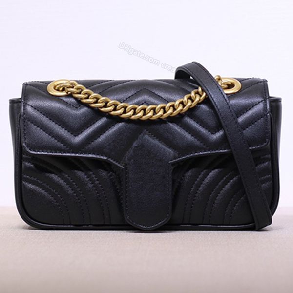 

genuine leather lady shoulder bags designer bag sliding chain handbag twist pattern cosmetic messenger shopping handbags cross body marmont