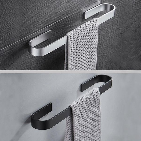 

towel racks bathroom holder rack hanger waterproof wall mounted single bar hanging organizer kitchen storage shelf