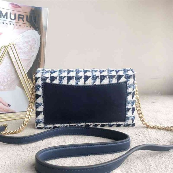 

70% off new women's tweed single shoulder flip chain diagonal cross bag leisure wallet 80423 purse cyber monday