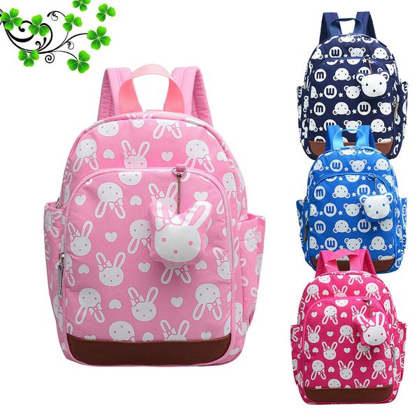 

baby cartoon school bag toddler kid boy girl cute rabbit backpack kindergarten mini backpack y0125