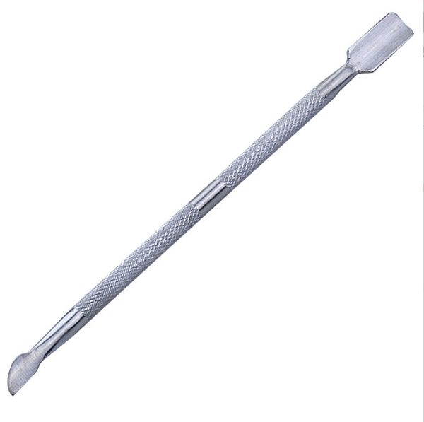

2 in 1 nail art tools stainless steel essential cuticle 2 way spoon pusher manicure cuticles pushers