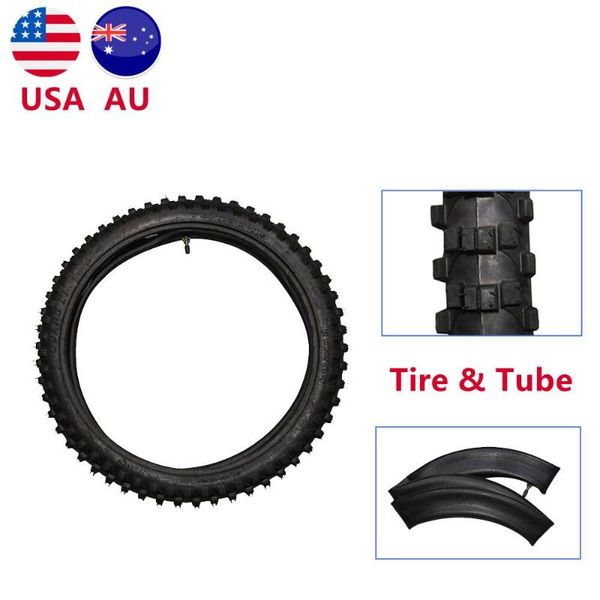 

motorcycle wheels & tires tdpro 70/100-19" set tire tyre+inner tube 2.50-19 incn nylon front knobby tyres for dirt pit bike motocross o