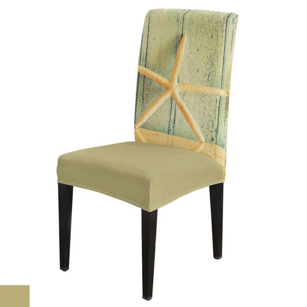 

chair covers wooden board starfish retro dining home decor living room seat for chairs