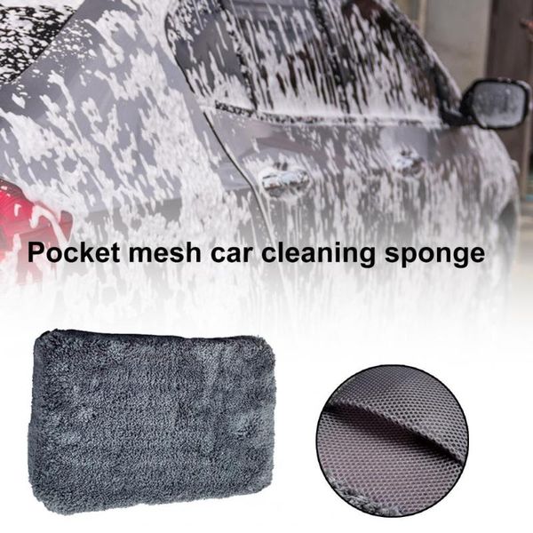

car sponge wash glove wear resistant care fleece thick cleaning miwax detailing brush for auto