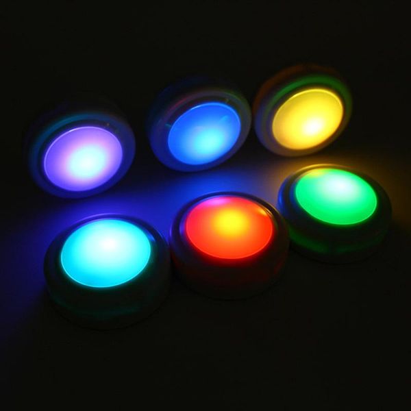 

wall lamp 6pcs led colorful under cabinet lights remote control eye protection nightlight 16-color rgb automatic dimming atmosphere
