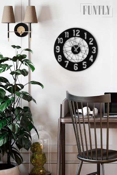 

wall clocks wood modern clock black fashion original