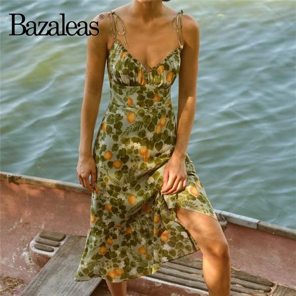 

casual dresses bazaleas chic lemon floral print dress retro vestidos vintage tube women midi, Black;gray