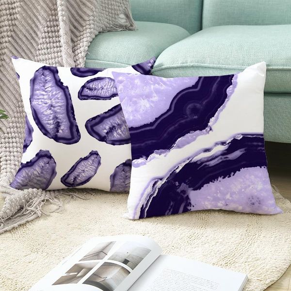 

cushion/decorative pillow geometric purple cushion cover flower petal for home sofa and seat decorative throw cases 45x45cm