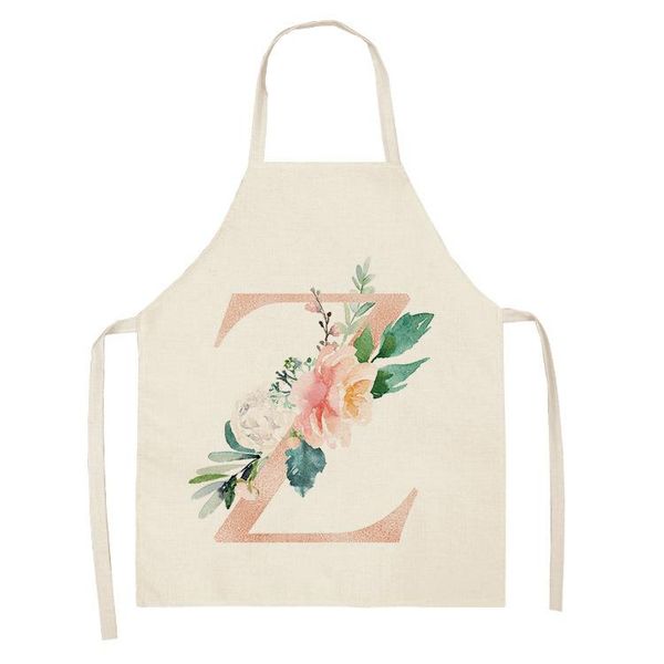 

aprons flower letter series painting apron linen can be wiped hands cooking accessories farmhouse decor kitchen