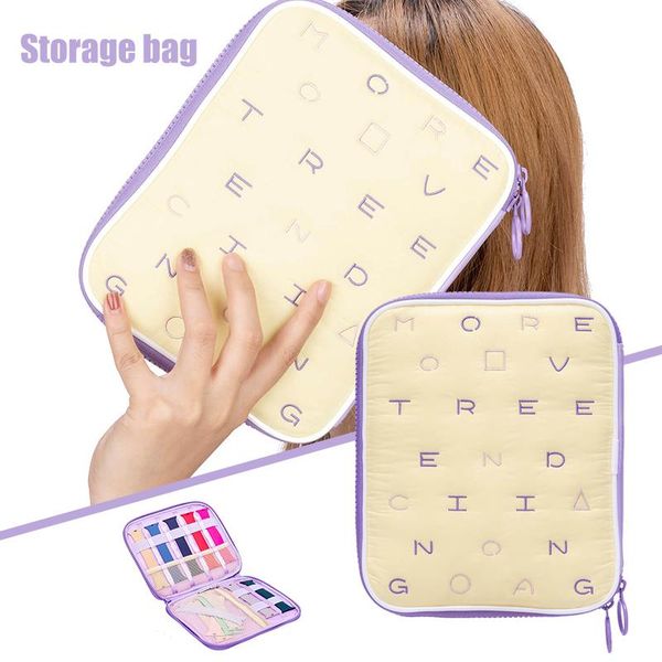 

storage bags watch band case for strap & data cable organizer pearl cotton multifunction portable travel bag pr sale