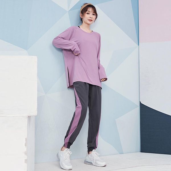 

yoga outfit crop sportswear women's fashion red running clothes autumn winter deportivo mujer camisetas