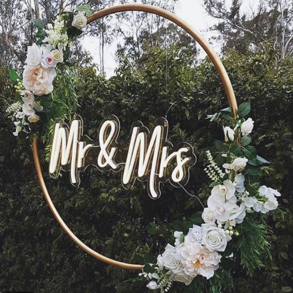 

other event & party supplies mr mrs flex led custom neon sign light ins wall decor 12v 3d waterproof outdoor wedding marriage decoration