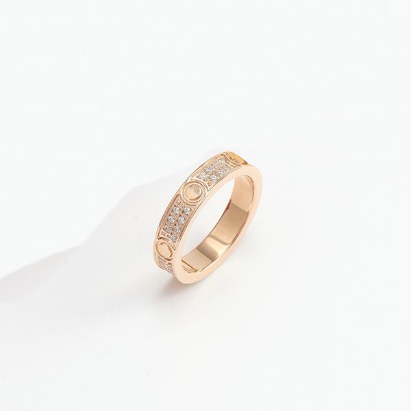 

women men designer rings screw ring party wedding couple gift loves fashion luxury carti with box hg, Silver