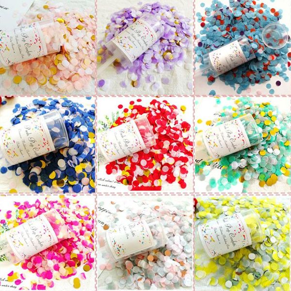 

party decoration push confetti poppers for wedding happy birthday flower mini round gender reveal featival