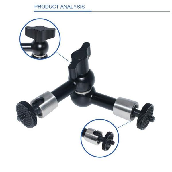

tripods super clamp 7/11 inches adjustable magic articulated arm for mounting monitor led light lcd video camera flash dslr