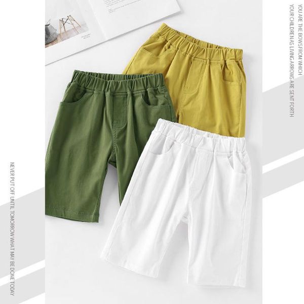 

shorts 2021 summer boys girls kids sports pants baby korean style fashion capris children's cotton clothes for teenagers, Black