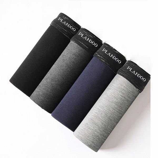 

underpants 4pcs boxer shorts man men's panties men underwear cotton for male couple set calecon large size lot soft, Black;white