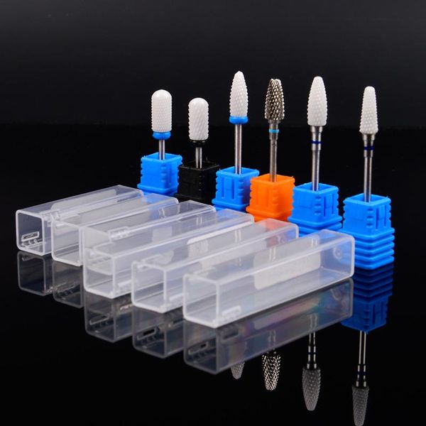 

nail art equipment electric files drill bit milling cutter for manicure ceramic mill polishing pedicure sanding head, Silver