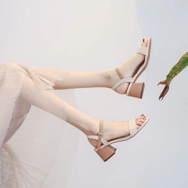 

sandals eagsity summer fashion design women shoes high heels ladies, Black