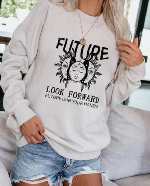 

2021 new plus veet letter print harajuku o-neck long sleeve pullover casual sweatshirts hoodies women autumn fashion korean style qlx8, Black