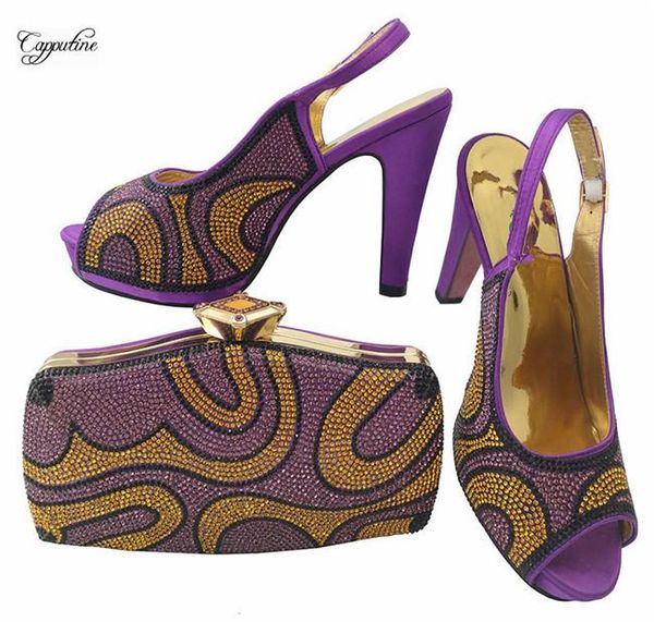 

amazing purple wedding/party set lady pump shoes with evening bag set bch-28 heel height 12cm 6 color, Black