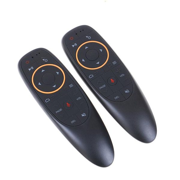 

g10 g10s pro voice remote control 2.4g gyroscope backlit wireless air mouse g10s pro for android tv box x96/h96