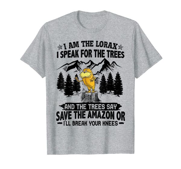 

save the amazonn or i'll break your knees t-shirt, White;black