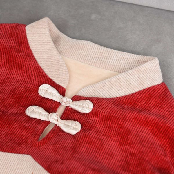 

color 2021 new embroidery winter son chine sle matching stand collar mother and daughter corduroy sweater, Blue