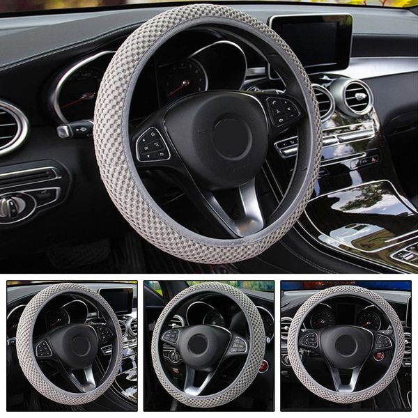 

steering wheel covers 1 pc cover anti slip vehicle auto elastic fabric fish net