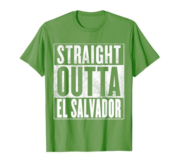 

el salvador t-shirt - straight outta el salvador shirt, White;black