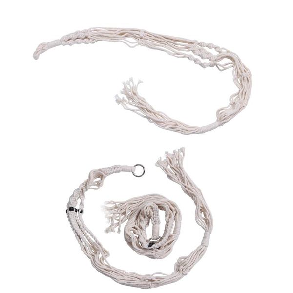 

planters & pots 2pcs macrame plant hanger indoor outdoor hanging planter basket cotton rope hangers - 3 pack wall