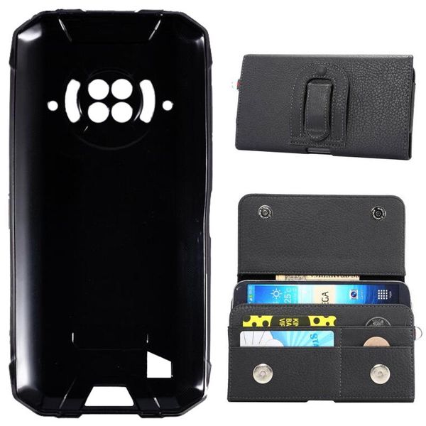 

cell phone pouches itien tpu silicone protect business clip leather cover case for doogee n30 s88 plus s96 pro wallet etui skin