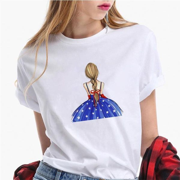 

cute girl vogue lady print summer women t shirts streetwear casual white t-shirts plus size femme tee harajuku