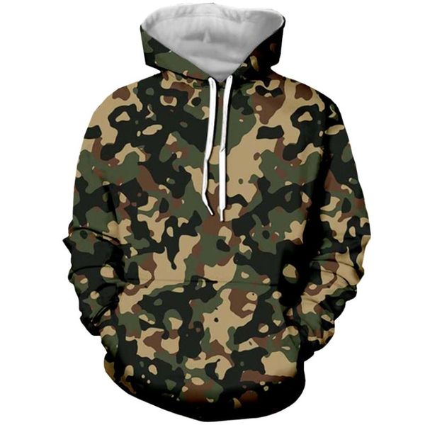 

men's hoodies & sweatshirts 2021 spring and autumn men fashion oversized hoodie camouflage sportswear sweatshirt track outdoor hooded, Black