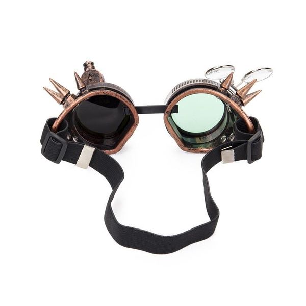 

goggles steampunk glass colors welding punk with 1007 cosplay lens glasses party rock gothic halloween eyewear two oolfo rsebs, White;black