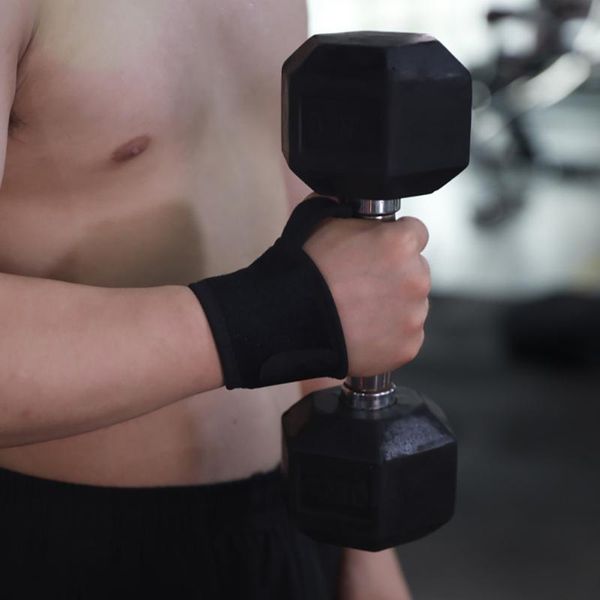 

wrist support 1pair breathable wristband sports protection professional pad brace for workout gym power training bracers unisex, Black;red