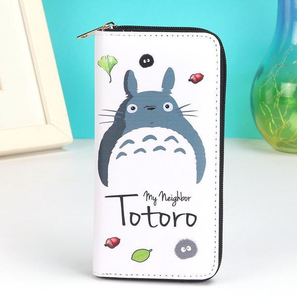 

women wallets pu leather lady handbags cartoon totoro students wallet cards holder woman clutch hasp coin purse girls money bags, Red;black