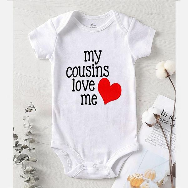 

jumpsuits baby clothes girl children printing cousins love me clothing for babies jumpsuit girls toddler rompers cotton, Blue