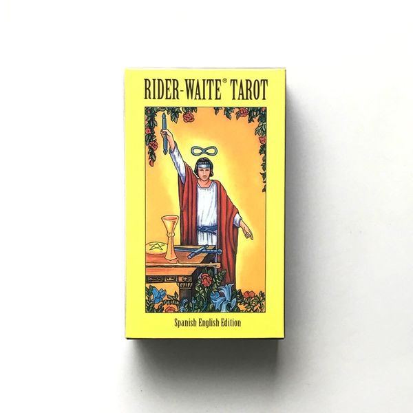 

new spanish english version rider wait tarot deck divination fate playing cards board game