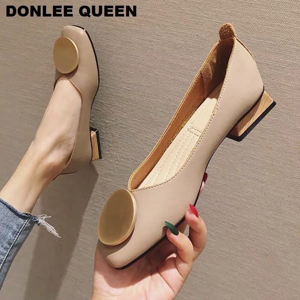 

fashion metal buckle shoes women slip on ballet flats casual shoes female flat ballerina low heel soft shoe big size 35-41 mujer, Black