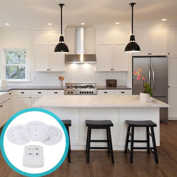 

night lights 1 set of dimming remote controlled led light cabinet (white)