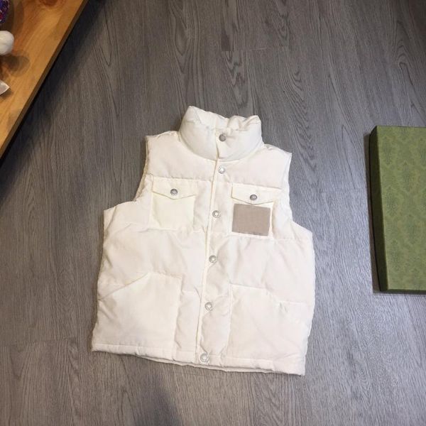 

down coat jacket style vest same for boys and girls, Blue;gray