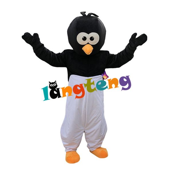 Mascot Costumes811 La mascotte del vestito operato dall'uccello del corvo bianco nero costumi il fumetto adulto