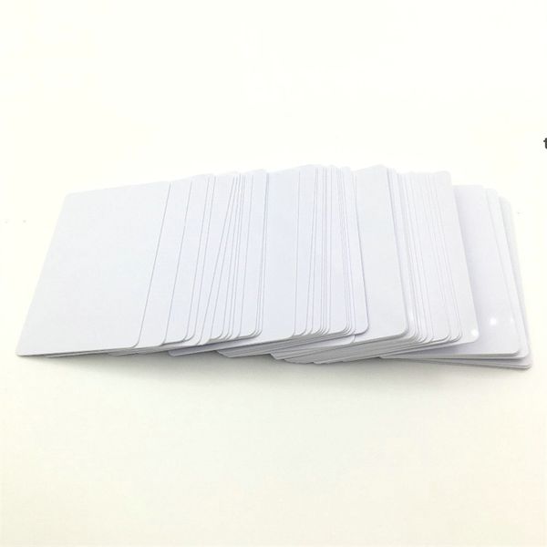 Bedruckbare leere Sublimations-PVC-Karte, Kunststoff, weiße ID-Visitenkarte für Werbegeschenke, Namenskarten, Partys, Schreibtischnummernschild RRD13320