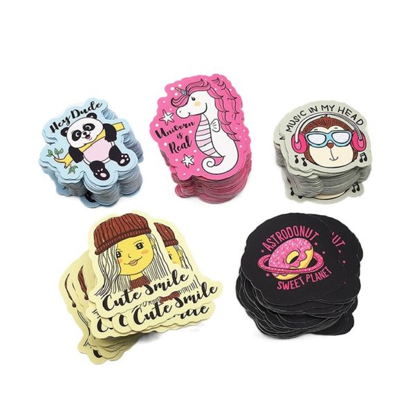 

waterproof vinyl pvc die cut label, custom adhesive print company logo stickers