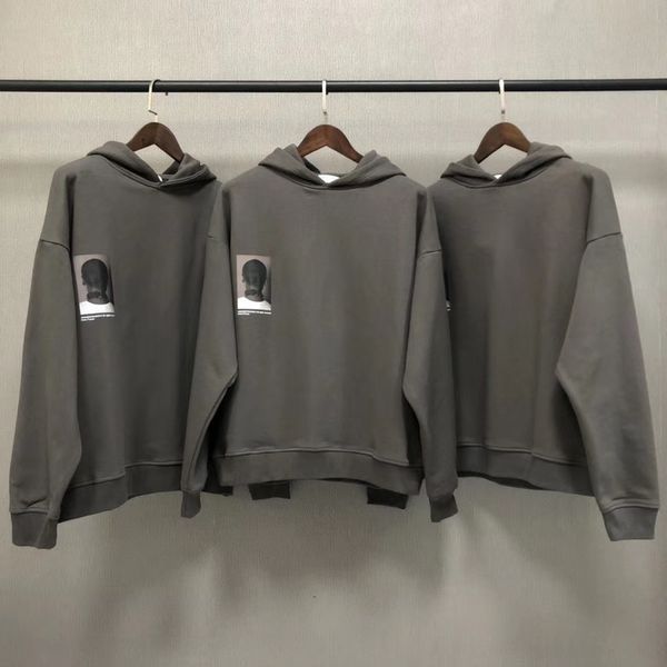 

2021 new heavy fabric vintage hoodie hoody men women 1:1 character p printing arnodefrance pullover khdb, Black