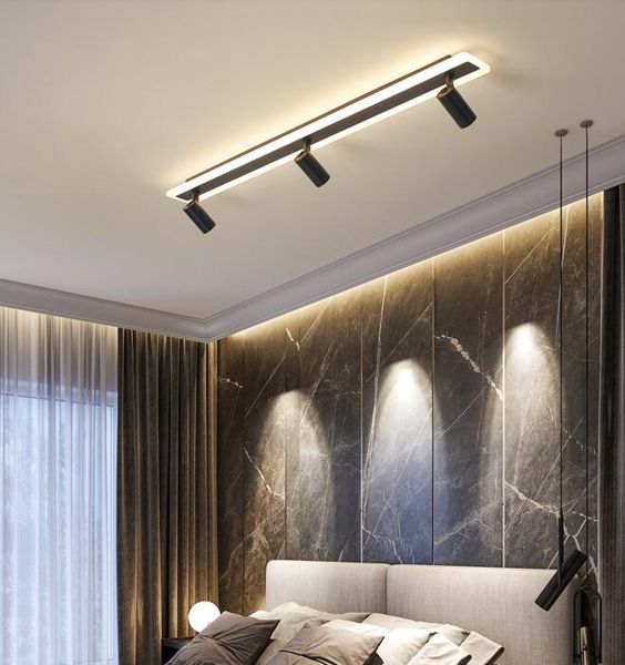 

track light spot light led skylight household without main lighting living room cloakroom suction bright installation