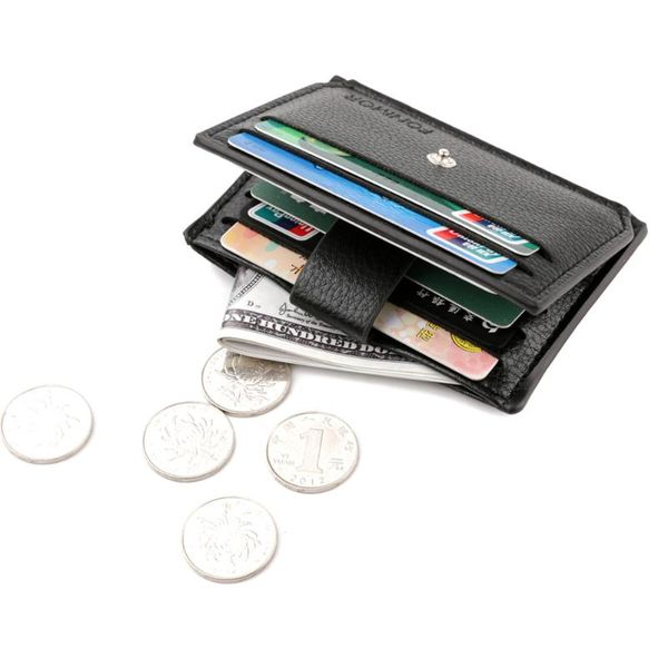 

wallets men mini pu leather card bag holder purse id wallet bmf88, Red;black