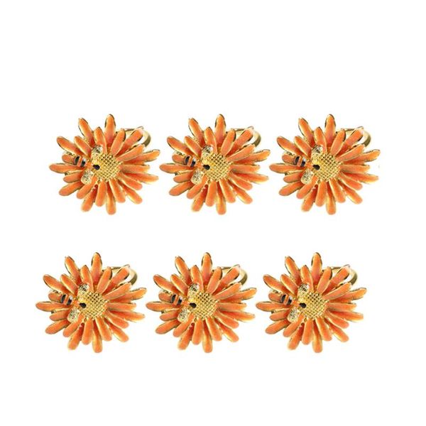 

napkin rings 6pcs el tableware bee flower buckle ring chinese alloy daisy