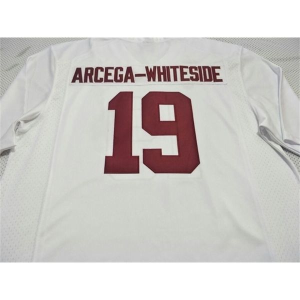 

668 stanford cardinal jj arcega-whiteside #19 real full embroidery college jersey size s-4xl or custom any name or number jersey, Black